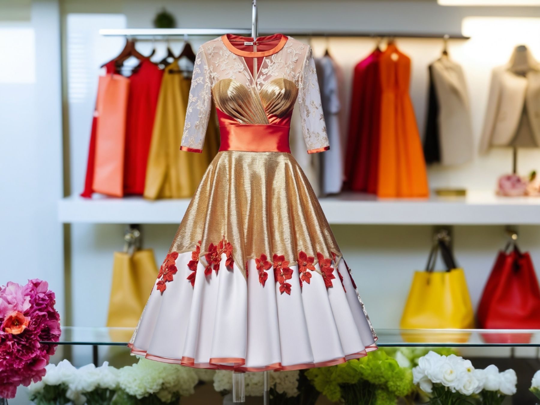 Fashion Custom 3D Printed Breathable Nice Beautiful Energy Dresses